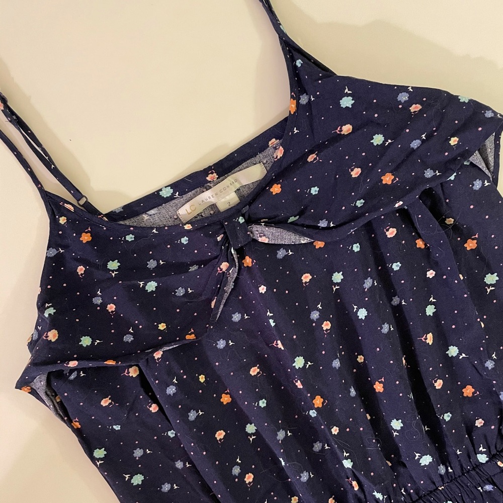 Lauren Conrad Navy Floral Romper